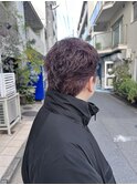 スパイキーショートなパープルカラー