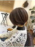 ショートボブ髪質改善白髪ぼかしハイライト