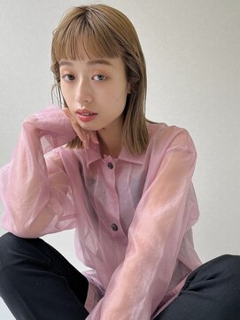 ソヨン 大宮2号店(SOYON) 鎖骨外ハネボブ ハイトーン アッシュベージュ