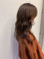 アチーブ ヘア デザイン(achieve hair design) ナチュラルブラウン☆なみなみウェーブロングコテ巻き風パーマ