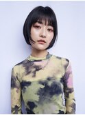 前髪ありレイヤーボブ/20代30代40代/岡野亘希