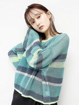 イル(ill)&nbsp;イヤリングカラー　ダブルカラー　切りっぱなし　ボブ　大須