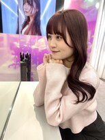 ユーフォリア 渋谷グランデ(Euphoria SHIBUYA GRANDE)&nbsp;ピンクブラウン くびれ巻き ガーリーヘア