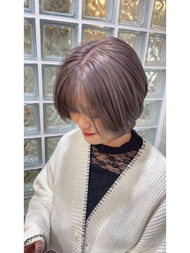 ボアップ(boappu) #ラベンダーベージュ#ベージュカラー#ブリーチ#ダブルカラー