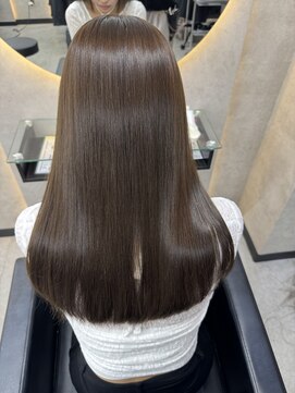 ルノン シェリー(LUNON cheliy) ホワイトグレージュミニウルフチェリーブラウンデジタルパーマ