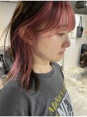 インナーピンク[ブリーチ/レイヤーカット/静岡駅/学割U24]
