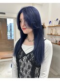 韓国巻きワンブリーチブルージュカラー