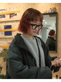 ボブ/パーマ/ブリーチパーマ/名古屋伏見/カットカラーパーマ