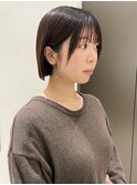 ミニボブ/髪質改善ストレート/切りっぱなし
