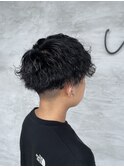 波巻きパーマ