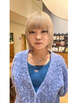 サラ ビューティ サイト 春日(SARA Beauty sight)&nbsp;【松尾が作る】【黒髪卒業】ブロンド ブリーチカラー
