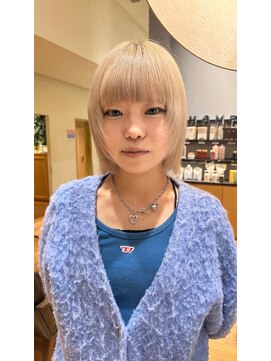 サラ ビューティ サイト 春日(SARA Beauty sight) 【松尾が作る】【黒髪卒業】ブロンド ブリーチカラー