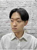 ツーブロックナチュラルセンターパート