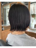 切りっぱなしボブ4.26イメチェン