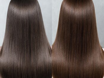 ヘアーアンドビューティーザ エフ(Hair Beauty the F)の写真/プロが厳選した髪質改善トリートメント!思わず触りたくなるような艶髪に★