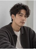 リバースセンターパート/ニュアンスパーマ/ダウンバング