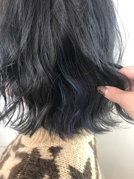 アヴァンスクロス あべのルシアス店(AVANCE.CROSS) インナーカラー×バイオレット×ブルー