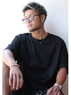 アイリーヘアデザイン(IRIE HAIR DESIGN) 【IRIE HAIR赤坂】刈り上げ×ワイルドアップバング×ハイトーン