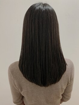 パッション フォー ヘアー 並木店(Passion for hair)の写真/[最高級アイロン]を使った縮毛矯正で《柔らかさ×伸び》両方を実感！☆ダメージレスで自然なサラサラ髪へ♪