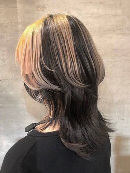 アティック ヘアーデザインアンドリラクゼーション(attic hair design&relaxation)の写真/【四ツ橋駅10秒】ヘアケア重視◎Wカラーで作る”まろやかハイトーン”経験豊富なスタイリストにお任せ☆