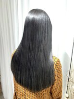 クリブ(crib)&nbsp;地毛っぽ艶ブルーブラック