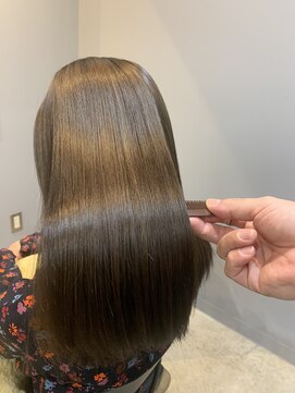 ジーニー(genie) 髪質改善×オリーブグレージュ