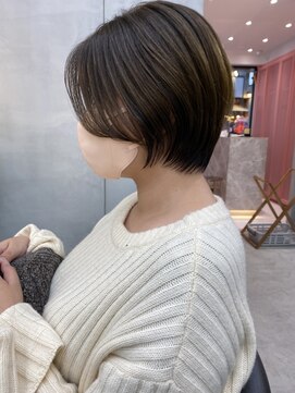 ロンドポレール 北千住(Lond polaire) 【伊勢】大人美人ショート/セクションカラー/ペールベージュ