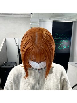 ジエクト カナウ(The Ect canow) オレンジカラー/ハイトーンオレンジ/外はねボブ