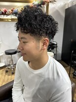 アルカナ 明治神宮前原宿(ARCANA)&nbsp;束感ショート　波巻き　ハイライト マッシュパーマ