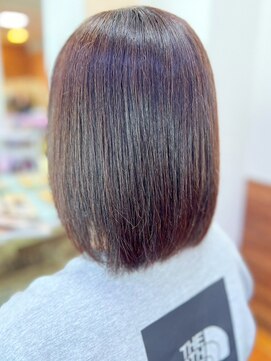 アークスヘアー 20代30代40代髪質改善カラーショコラブラウン艶感ロブヘアー