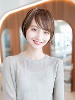 イオ 本厚木(io) 20代30代大人ショート斜めバング似合わせカットイメチェン小顔