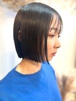 マム(mamu)&nbsp;ミニボブ/暗髪艶カラー