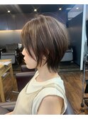 【畑中正敏】丸みショート/小顔ショート/ひし形ショート