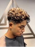 刈り上げオールバックメンズショート