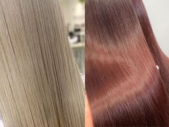 ソース 梅田(SOURCE)の写真/◆梅田[カット+髪質改善Tr¥6400]［カット+髪質改善カラー+Tr¥11000］髪本来の構造を取り戻すReBorn+で艶髪