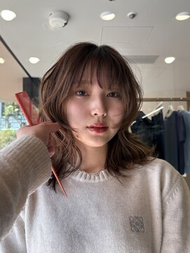 ノラ ヘアーサロン(NORA HAIR SALON) 顔まわりに流れるミディアムレイヤー