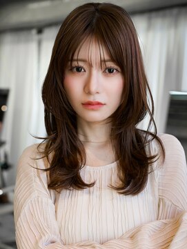 レノラ 本町(LENORA) ☆レイヤーカット毛先ワンカールくせ毛風カール薄めバングデジパ