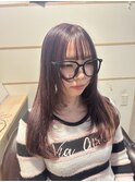 顔まわりレイヤー×ラベンダーカラー