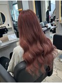 ワインレッドチェリーブラウンアッシュピンク