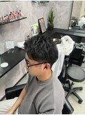 ツーブロックショート