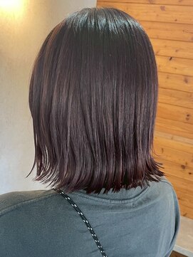 ビスクヘアデザイン(bisq hair design) 外はねボブ　きりっぱなし　韓国風　髪質改善トリートメント