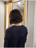 首元さだからミニボブパーマ
