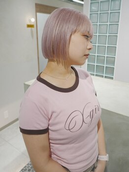 enne栄店 /ブリーチ/ブリーチカラー/ダブルカラー/髪質改善/ケアブリーチ【エン】の写真/骨格に合わせて小顔に見せる顔周りカット☆【ハイトーン/ダブルカラー/髪質改善/ブリーチ/栄駅】