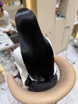 プアメリア 名古屋(Puamelia)&nbsp;ブルーブラック/縮毛矯正/髪質改善/艶髪/酸熱トリートメント