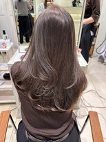 フォルテ 横浜店(FORTE)&nbsp;オリーブベージュレイヤーカットこなれミディヘア