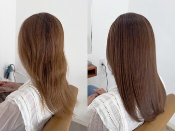 ニュイ(nui.)の写真/【極上の柔らか質感】メテオストレートで、癖を伸ばしながら髪質まで変える。大人女性のエイジングケアにも