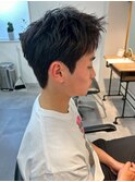 千葉駅MEN’S/波巻きツイストスパイラル/刈り上げセンターパート