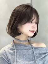 ロンドリメゾン 原宿(Lond re Maison.) ブリーチなし/髪質改善/ダークブラウン/グレーブラウン/ボブ原宿