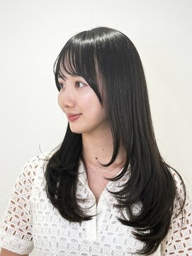 ブランロール 中目黒店(Blanl'or) シースルーバングハッシュカットワンホンレイヤーフレンチバング