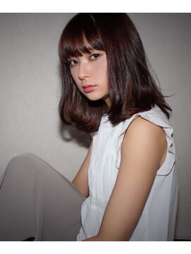 ローラン(LOERUN) ▼ＬＯＥＲＵＮ▲　ダークアッシュなストレートロブ